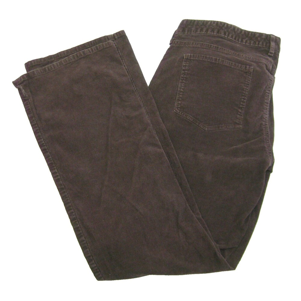 EDDIE BAUER Women's (Size 16 36x32) Burgundy Red Curvy Bootcut Corduroy Pants